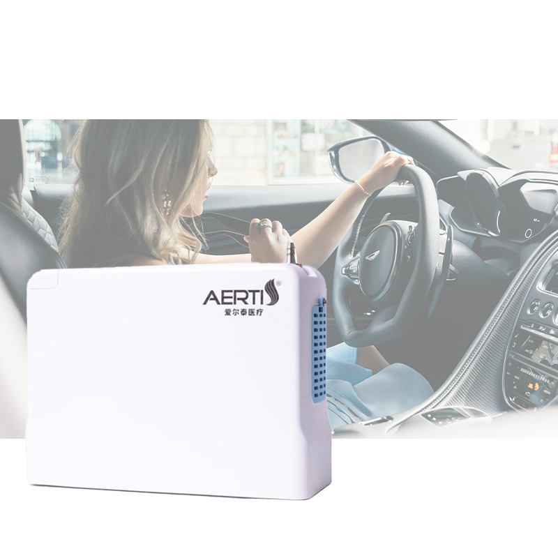 Concentrador de oxígeno portátil POC ligero para el coche