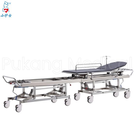 E-7 Camilla de traslado de acero inoxidable para pacientes